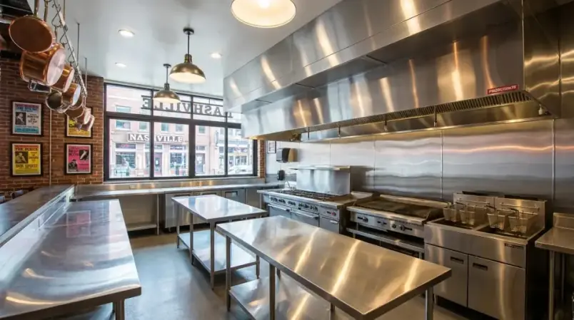 Clean commercial kitchen exhaust hood in Nashville